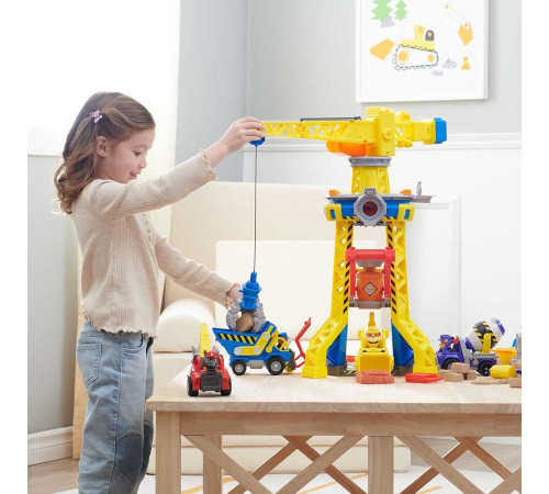 Машинки дитячі Spin Master Кремез і команда: Підйомний кран-вежа Бухти будівельників "Щенячий патруль"