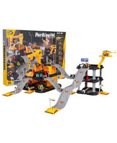 Дитячий іграшковий паркінг Ramiz 666-14 Будівельний майданчик з технікою