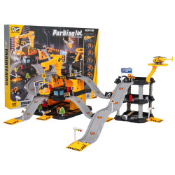Дитячий іграшковий паркінг Ramiz 666-14 Будівельний майданчик з технікою