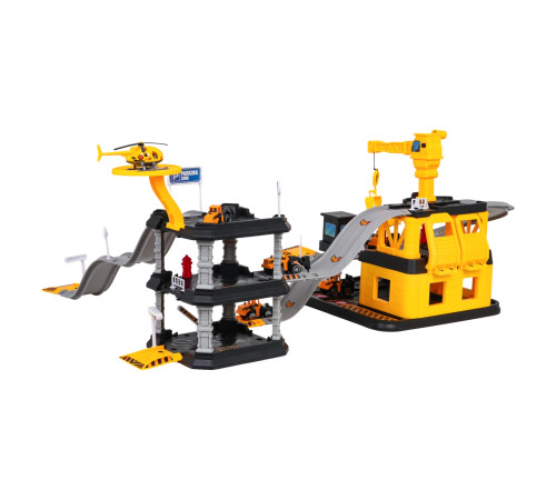 Дитячий іграшковий паркінг Ramiz 666-14 Будівельний майданчик з технікою