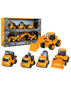 Дитячі будівельні машинки Ramiz 2621-3, жовто-чорні