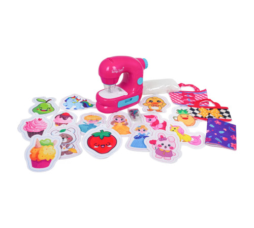 Дитяча швейна машинка з функцією світла, звуку та аксесуарами Ramiz ZDZ.7801-15, рожева