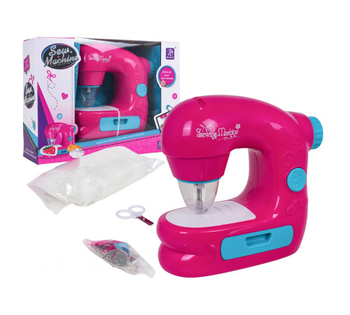 Дитяча швейна машинка з функцією світла, звуку та аксесуарами Ramiz ZDZ.7801-15, рожева