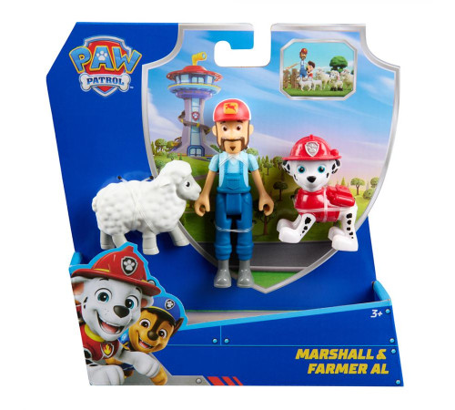 Фігурки Spin Master Цуценяти-рятівника Маршала, фермера Ела та вівці " Щенячий патруль"