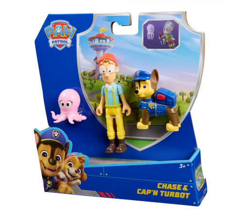 Фігурки Spin Master Цуценяти-рятівника Гонщика, капітана Палтуса та восьминога "Щенячий патруль"