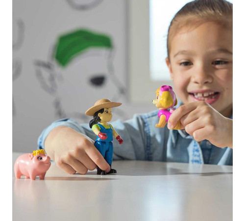 Фігурки Spin Master Цуценяти-рятівника Скай, фермера Юмі та свинки "Щенячий патруль"