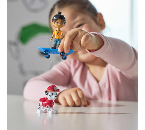 Фігурки Spin Master Цуценяти-рятівника Маршала та Сміливого Денні на скейті "Щенячий патруль"