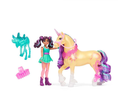 Набір ляльки та єдинорога Spin Master Ейва та Квітка "Академія єдинорогів"