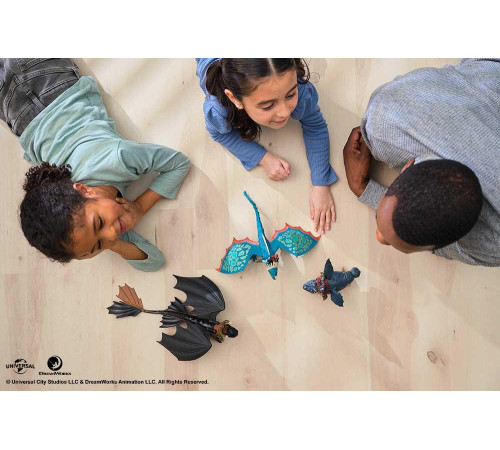 Фігурки Spin Master Дракон Беззубик та вершник Гикавки, "Як приборкати дракона" Фігурки Spin Master Дракон Беззубик та вершник Гикавки, "Як приборкати дракона"