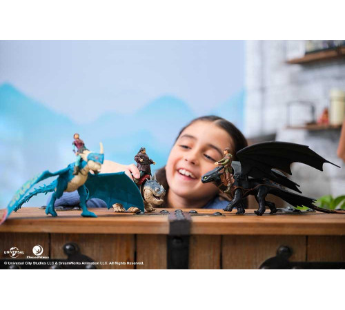 Фігурки Spin Master Дракон Беззубик та вершник Гикавки, "Як приборкати дракона" Фігурки Spin Master Дракон Беззубик та вершник Гикавки, "Як приборкати дракона"