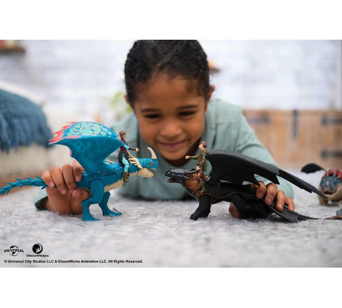 Фігурки Spin Master Дракон Беззубик та вершник Гикавки, "Як приборкати дракона" Фігурки Spin Master Дракон Беззубик та вершник Гикавки, "Як приборкати дракона"