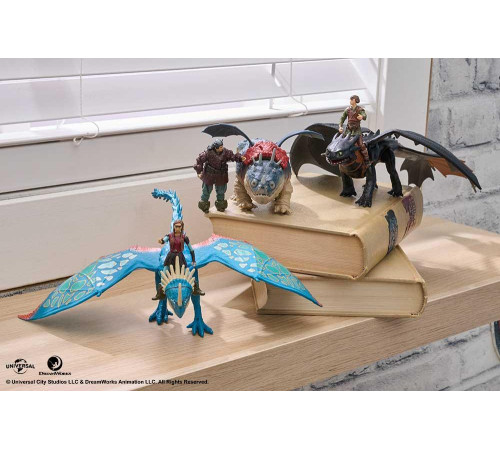 Фігурки Spin Master Дракон Беззубик та вершник Гикавки, "Як приборкати дракона" Фігурки Spin Master Дракон Беззубик та вершник Гикавки, "Як приборкати дракона"