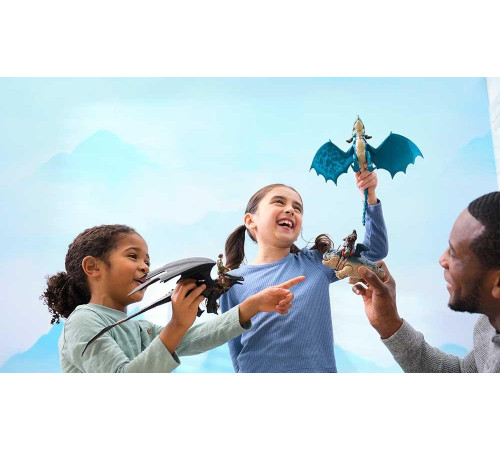 Фігурки Spin Master Дракон Громило Гронкл та вершник Рибонінг, "Як приборкати дракона" Фігурки Spin Master Дракон Громило Гронкл та вершник Рибонінг, "Як приборкати дракона"