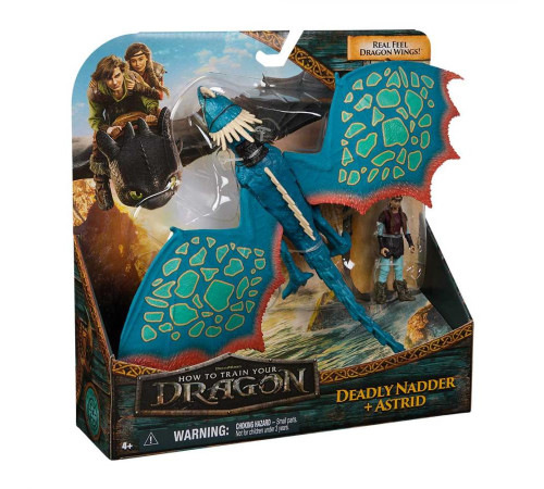 Фігурки Spin Master Дракон Смертельний Верть та вершник Астрід, "Як приборкати дракона" Фігурки Spin Master Дракон Смертельний Верть та вершник Астрід, "Як приборкати дракона"