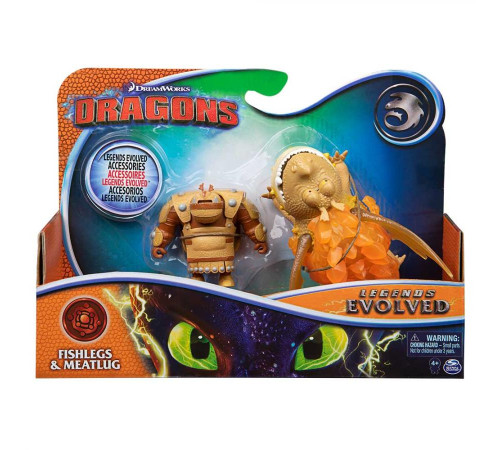 Фігурки Spin Master Дракон Сарделька та вершник Рибоніг, "Як приборкати дракона 3" Фігурки Spin Master Дракон Сарделька та вершник Рибоніг, "Як приборкати дракона 3"