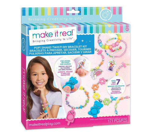 Набір для створення браслетів Make it Real Натискай! Крути! Перевертай!