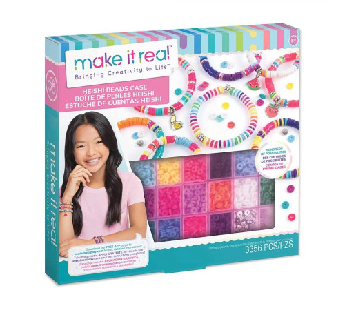 Набір для створення браслетів Хейші Make it Real Яскравий кейс