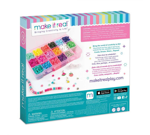 Набір для створення браслетів Хейші Make it Real Яскравий кейс