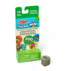 Дитячий мініблокнот Spin Master З наліпками для штампу Динозавтри Melissa and Doug. Sticker WOW