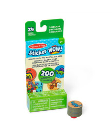 Дитячий мініблокнот Spin Master З наліпками для штампу Динозавтри Melissa and Doug. Sticker WOW