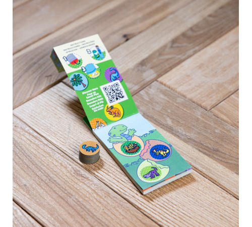 Дитячий мініблокнот Spin Master З наліпками для штампу Динозавтри Melissa and Doug. Sticker WOW