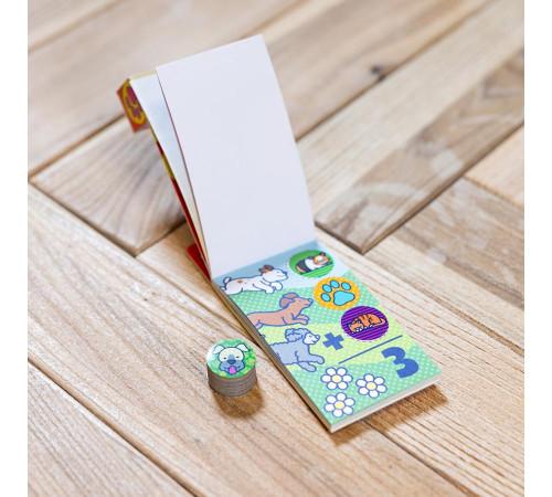 Дитячий мініблокнот Spin Master З наліпками для штампу Улюбленці Melissa and Doug. Sticker WOW