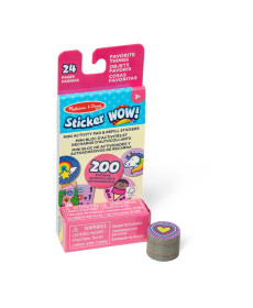 Дитячий мініблокнот Spin Master З наліпками для штампу Улюблені речі Melissa and Doug. Sticker WOW