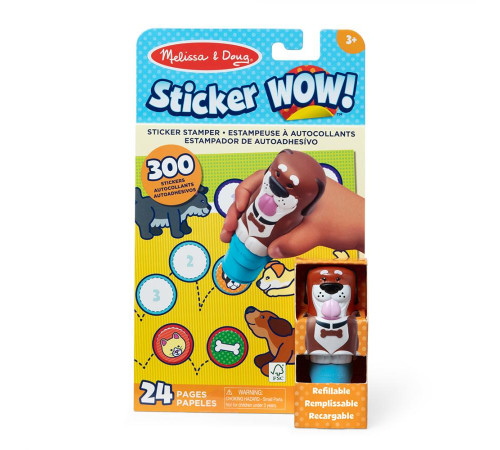 Дитячий блокнот та штамп Spin Master З наліпками Цуценя Melissa and Doug. Sticker WOW