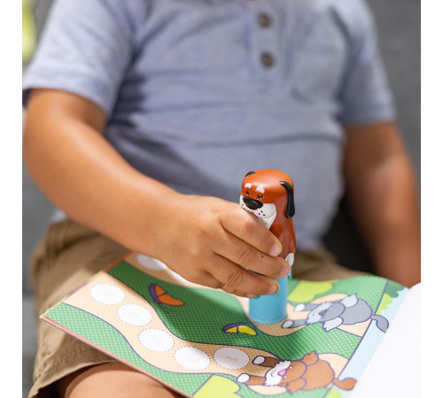 Дитячий блокнот та штамп Spin Master З наліпками Цуценя Melissa and Doug. Sticker WOW