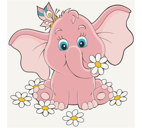 Картина за номерами ArtCraft Рожеве слоненя 30х30 см (15035-AC) Картина за номерами ArtCraft Рожеве слоненя 30х30 см (15035-AC)