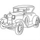Дитяча розмальовка ArtCraft Ретро автівка 25х30 см (15068-AC)