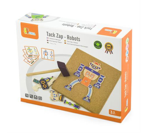 Набір для творчості Viga Toys Дерев'яна аплікація Робот (50335) Набір для творчості Viga Toys Дерев'яна аплікація Робот (50335)