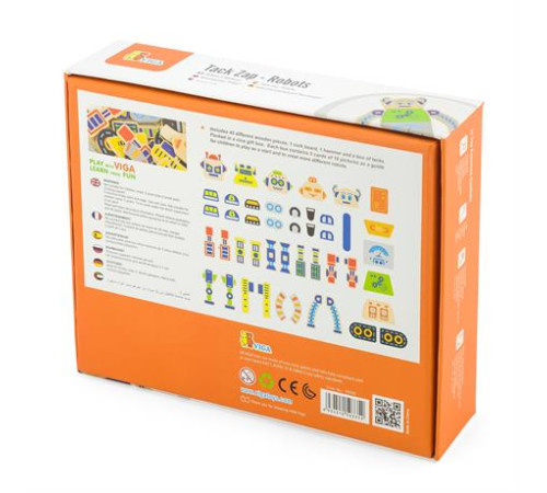 Набір для творчості Viga Toys Дерев'яна аплікація Робот (50335) Набір для творчості Viga Toys Дерев'яна аплікація Робот (50335)