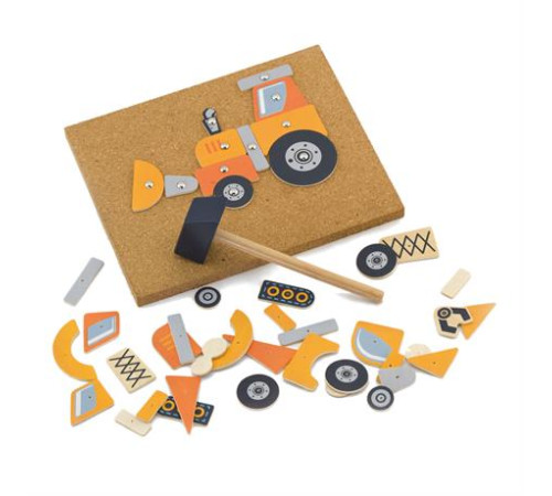 Набір для творчості Viga Toys Дерев'яна аплікація Будівельна техніка (50336) Набір для творчості Viga Toys Дерев'яна аплікація Будівельна техніка (50336)