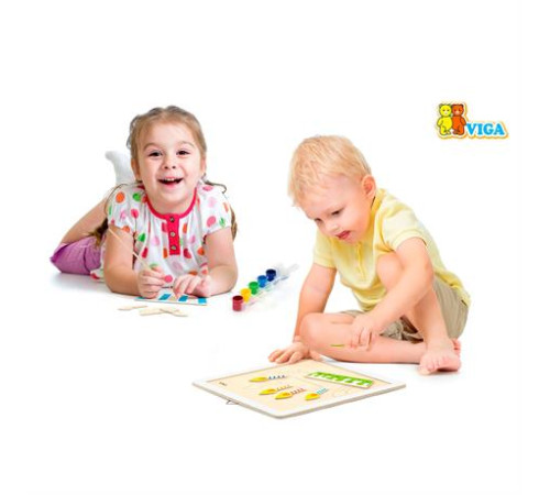 Набір для творчості Viga Toys Картина власноручно Торт (50684) Набір для творчості Viga Toys Картина власноручно Торт (50684)