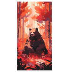 Картина за номерами ArtCraft Ведмідь у лісі 40х80 см (11550-AC)