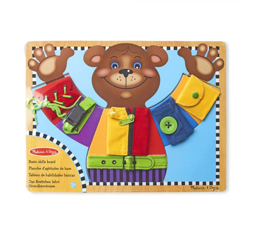 Бізіборд Spin Master Ведмедик з застібками Melissa and Doug