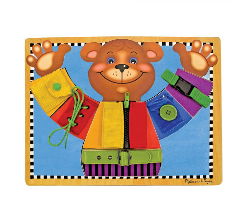 Бізіборд Spin Master Ведмедик з застібками Melissa and Doug