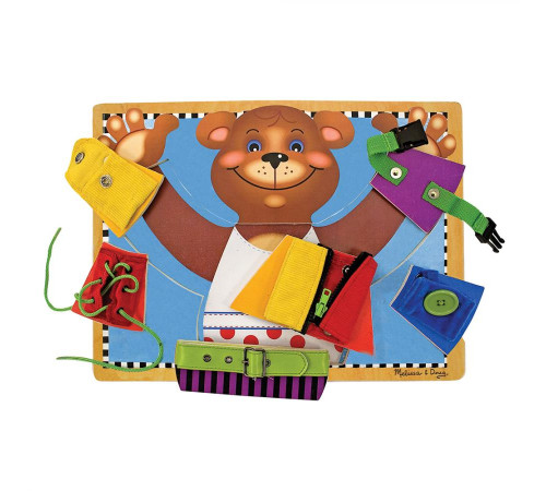 Бізіборд Spin Master Ведмедик з застібками Melissa and Doug