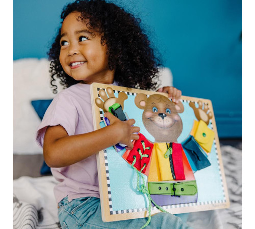 Бізіборд Spin Master Ведмедик з застібками Melissa and Doug