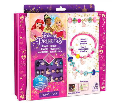 Набір для створення шарм-браслетів Make it Real Королівські прикраси Disney Ultimate Princess: Jewels and Gems
