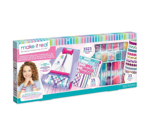Набір для плетіння браслетів з верстатом Make it Real Найкращі друзі