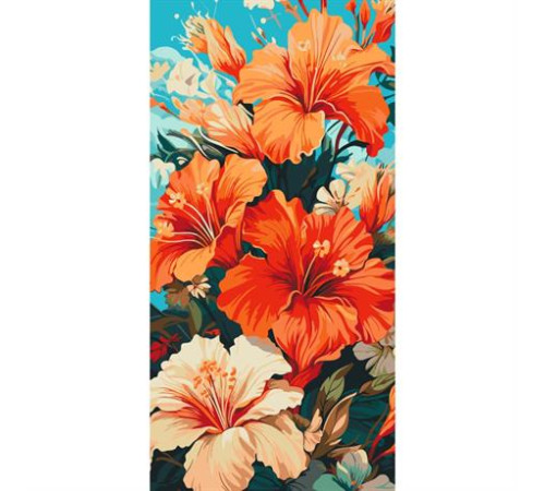 Картина за номерами ArtCraft Гібіскус 40х80 см (13073-AC) Картина за номерами ArtCraft Гібіскус 40х80 см (13073-AC)
