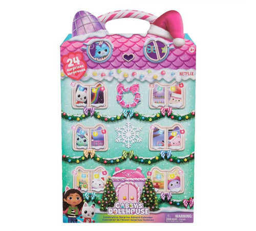 Адвент-календар Spin Master Святковий сюрприз "Ляльковий будиночок Габбі"
