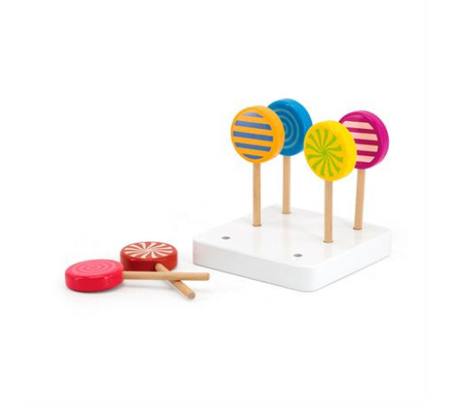 Іграшкові продукти Viga Toys Льодяники з дерева 6 шт. (44529) Іграшкові продукти Viga Toys Льодяники з дерева 6 шт. (44529)