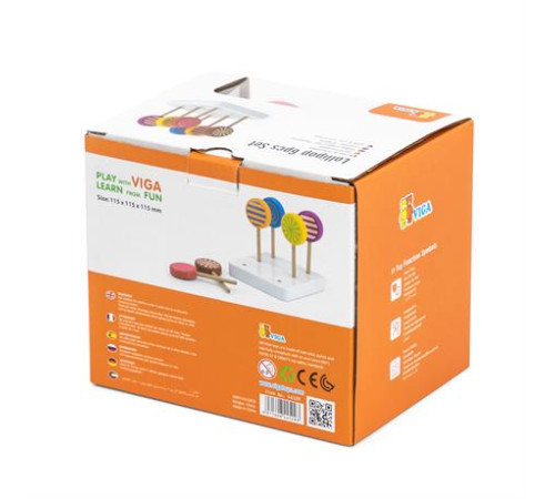 Іграшкові продукти Viga Toys Льодяники з дерева 6 шт. (44529) Іграшкові продукти Viga Toys Льодяники з дерева 6 шт. (44529)