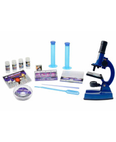 Мікроскоп Eastcolight зі збільшенням до 900 разів, синій