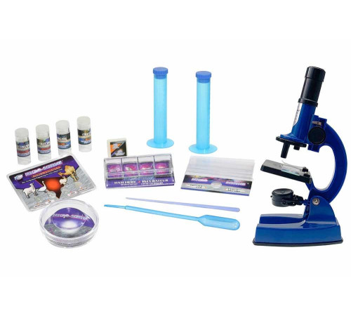 Мікроскоп Eastcolight зі збільшенням до 900 разів, синій