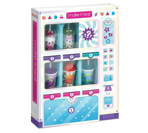 Дитячий набір блисків для губ Make it Real Автомат з фруктовими коктeйлями