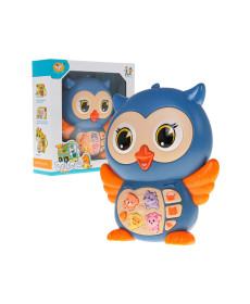 Інтерактивна іграшка Ramiz 855-101A Сова, блакитна
